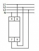 Указатель напряжения LK-713 3 зел. светодиода (сигнализация наличия 3ф 35мм 3х400/230+N IP20 монтаж на DIN-рейке) F&F EA04.007.002