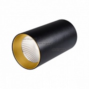 Светильник накладной SP-POLO-R85-1-15W Warm White 40deg (Black, Gold Ring) (Arlight, IP20 Металл, 3 года)
