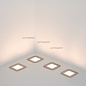 Набор KT-S-6x0.6W LED White 12V (квадрат) (Arlight, IP67 Металл, 1 год)