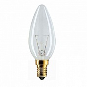 Лампа накаливания Stan 60Вт E14 230В B35 CL 1CT/10X10 Philips 926000003017