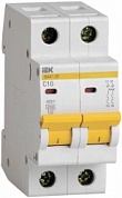 Выключатель автоматический модульный 2п C 10А 4.5кА ВА47-29 IEK MVA20-2-010-C